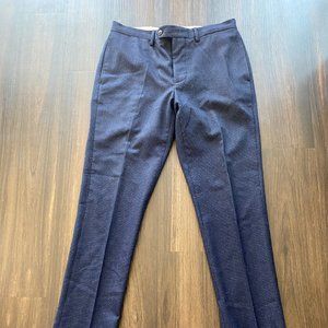 Officine Generale Paul Pants - Wool Navy Pinstripe